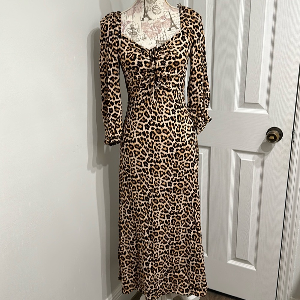 H&M leopard print dress